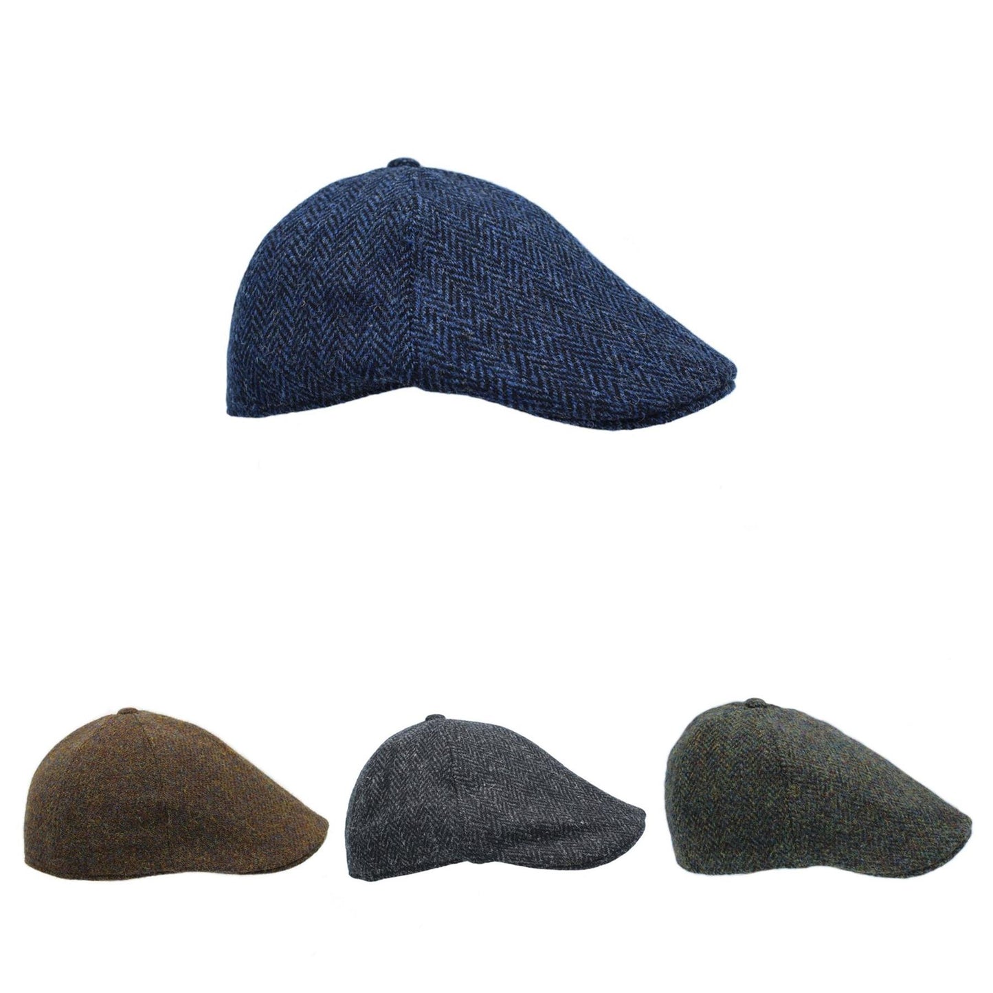 Mallaig Harris Tweed Duckbill 6 piece Cap ZH273