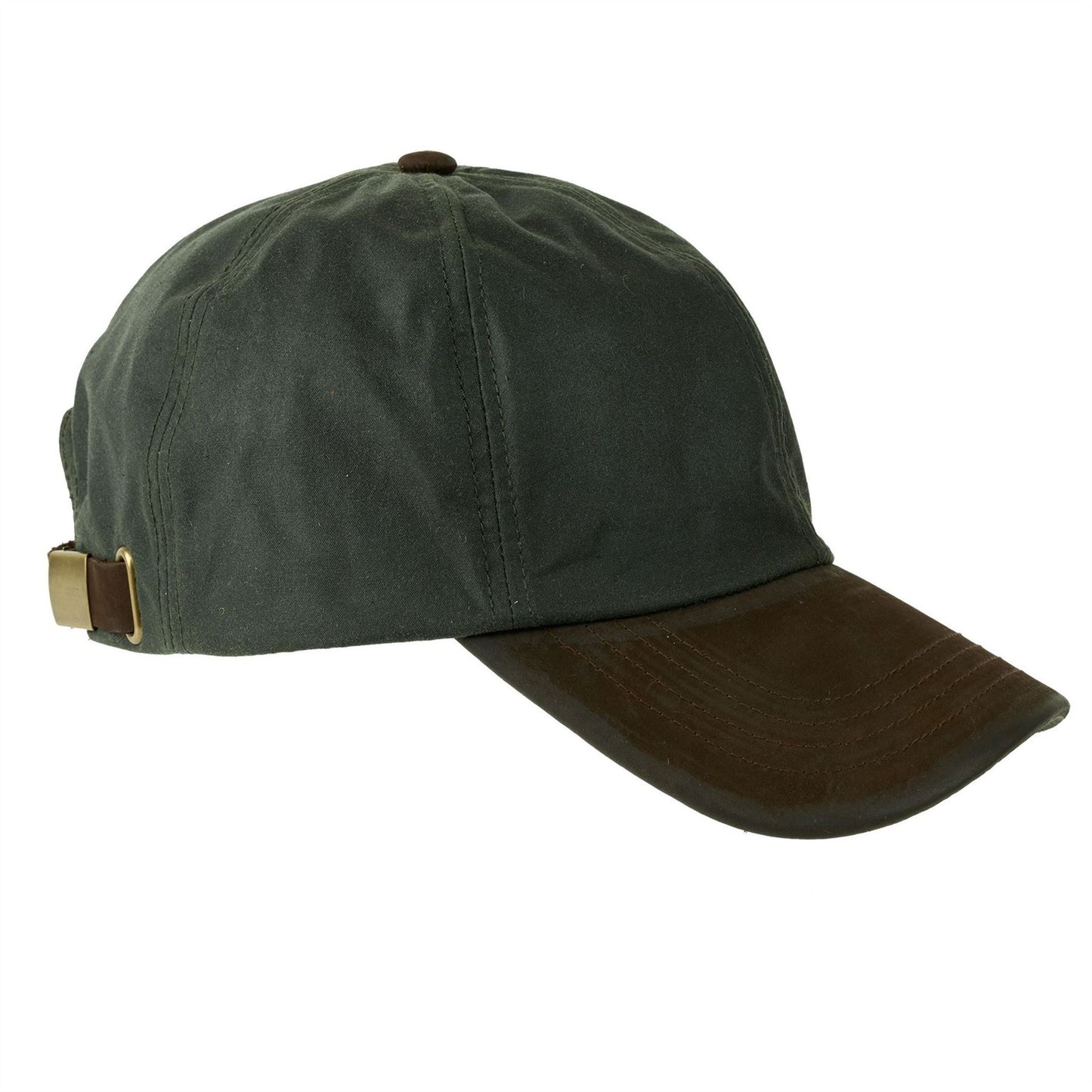Hamilton Wax Leather Peak Baseball Cap ZH009
