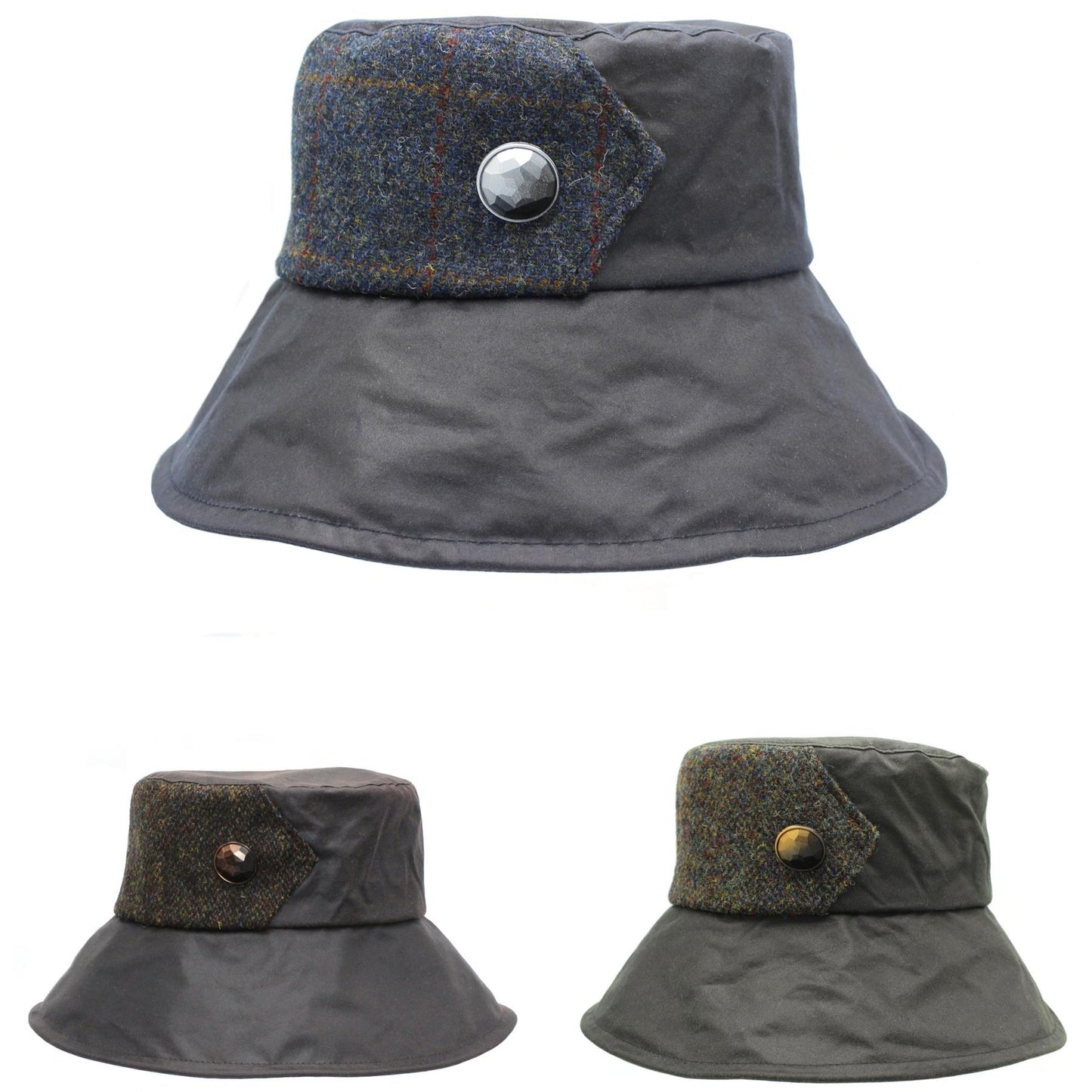 Ellen Wax Harris Tweed Hat ZH267
