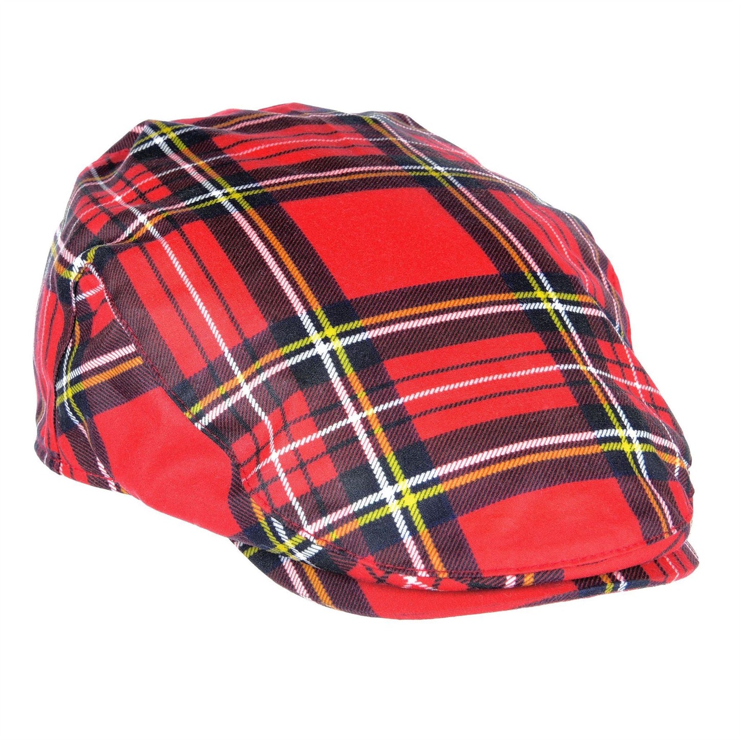 ZH183 Charles Tartan Wax Flat Cap