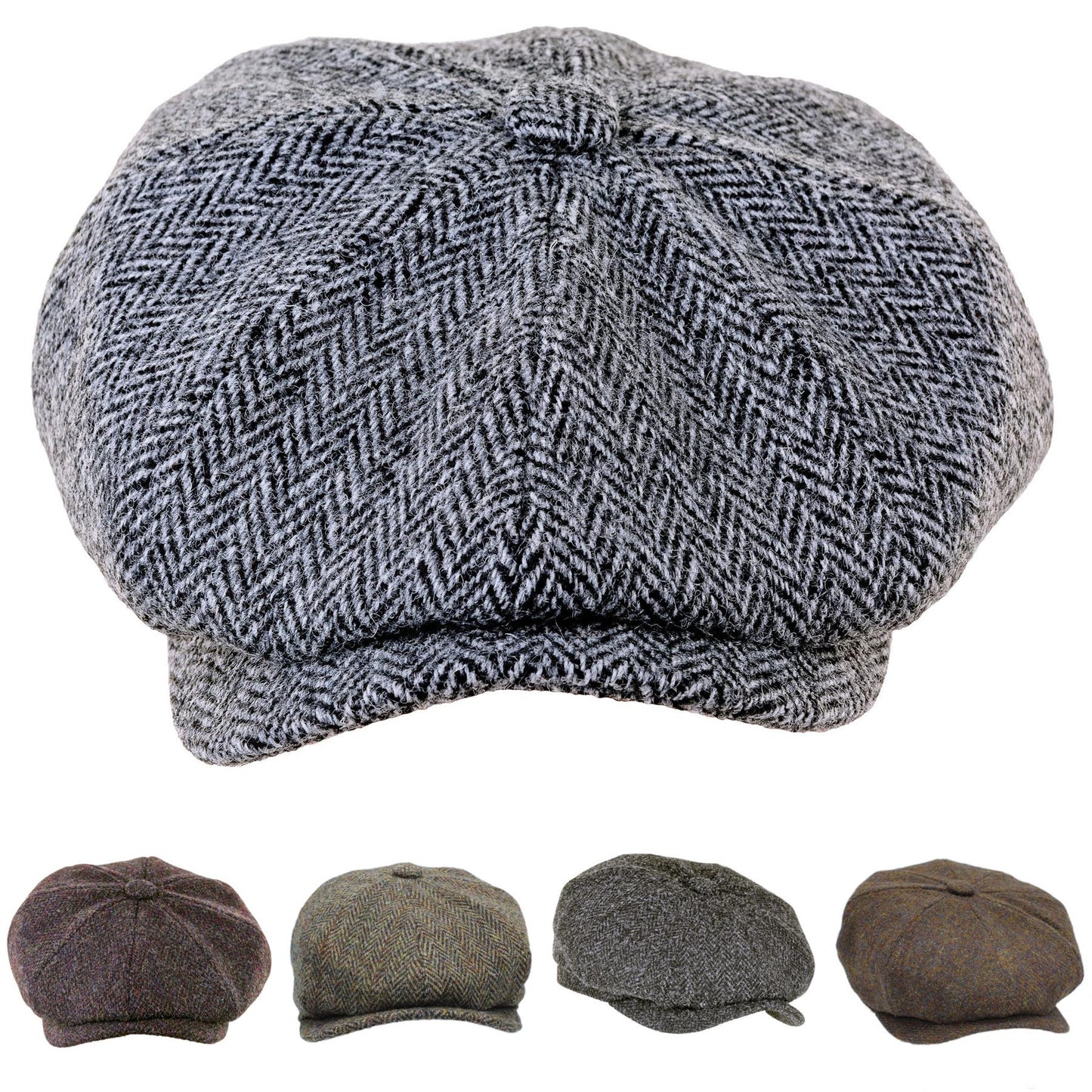 Scott Harris Tweed Newsboy Cap ZH028