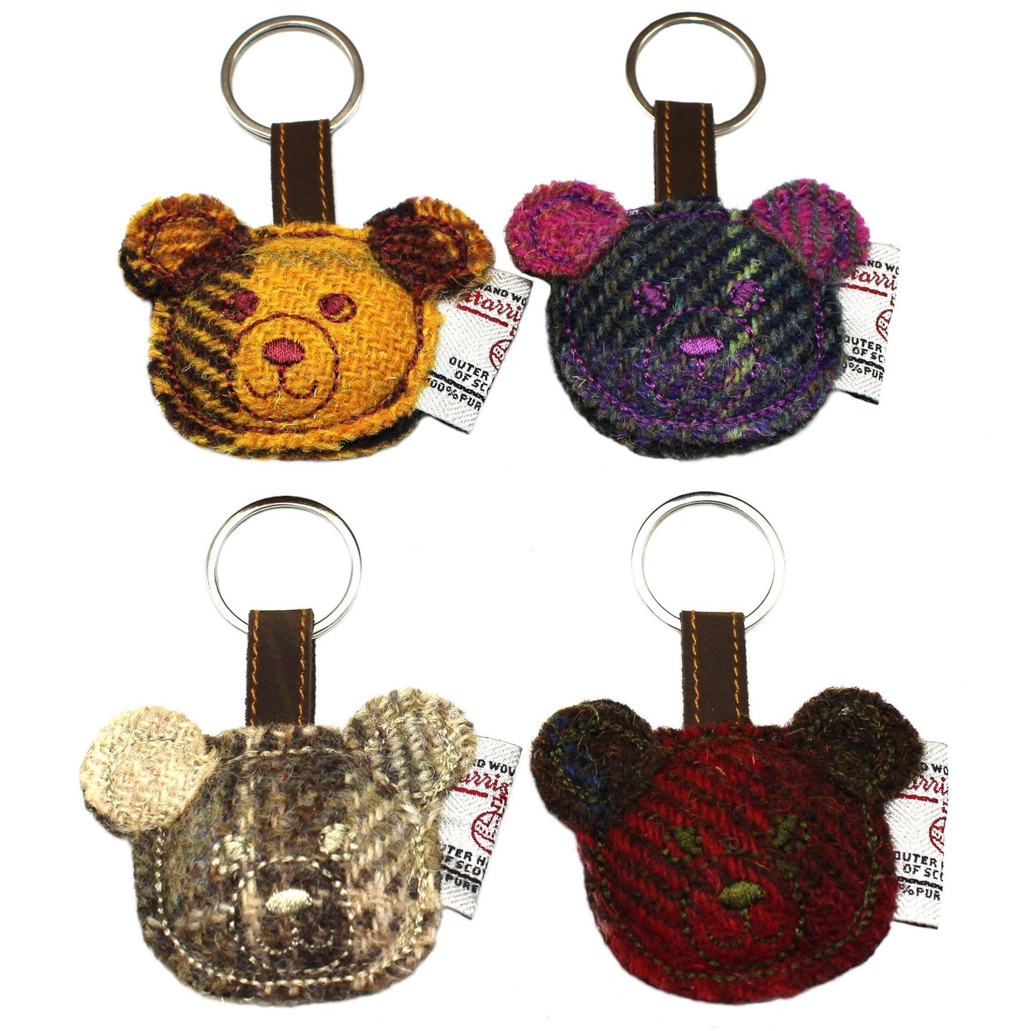 4pcs Harris Tweed Key Ring ZK001