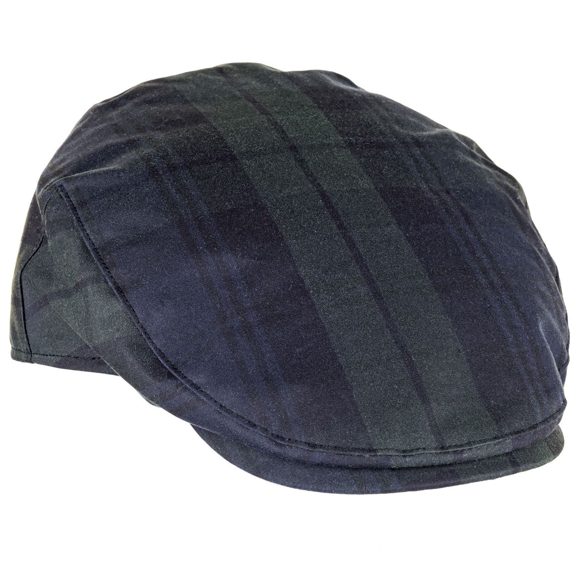 Charles Tartan Wax Flat Cap ZH183