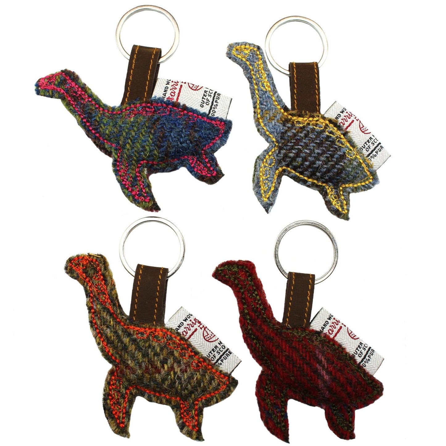4pcs Harris Tweed Key Ring ZK001