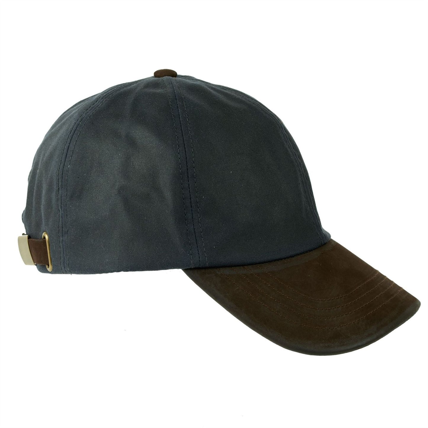 Hamilton Wax Leather Peak Baseball Cap ZH009