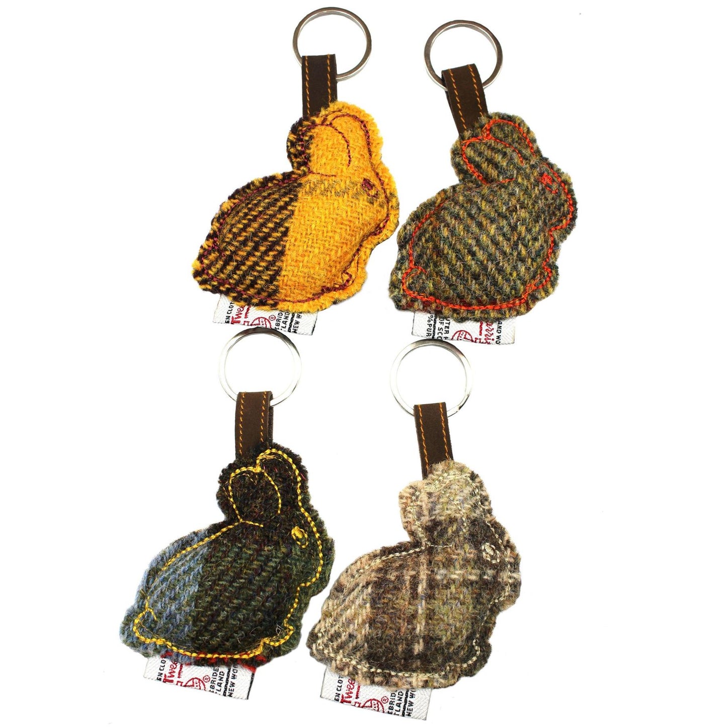 4pcs Harris Tweed Key Ring ZK001