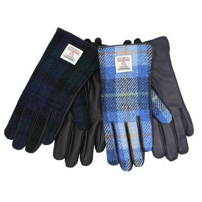 Skye Harris Tweed And Leather Women's Gloves ZG015