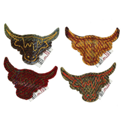 Harris Tweed Fridge Magnets 4pcs ZK003