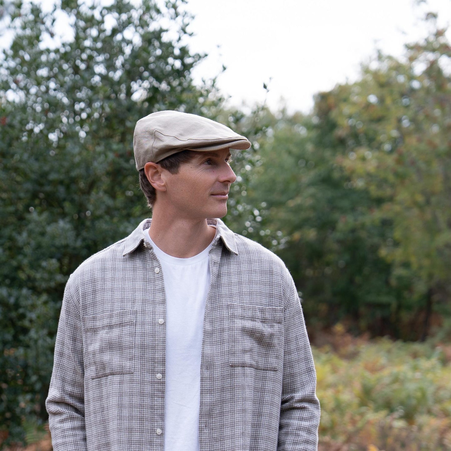 Larne Irish Linen Flat Cap ZH288