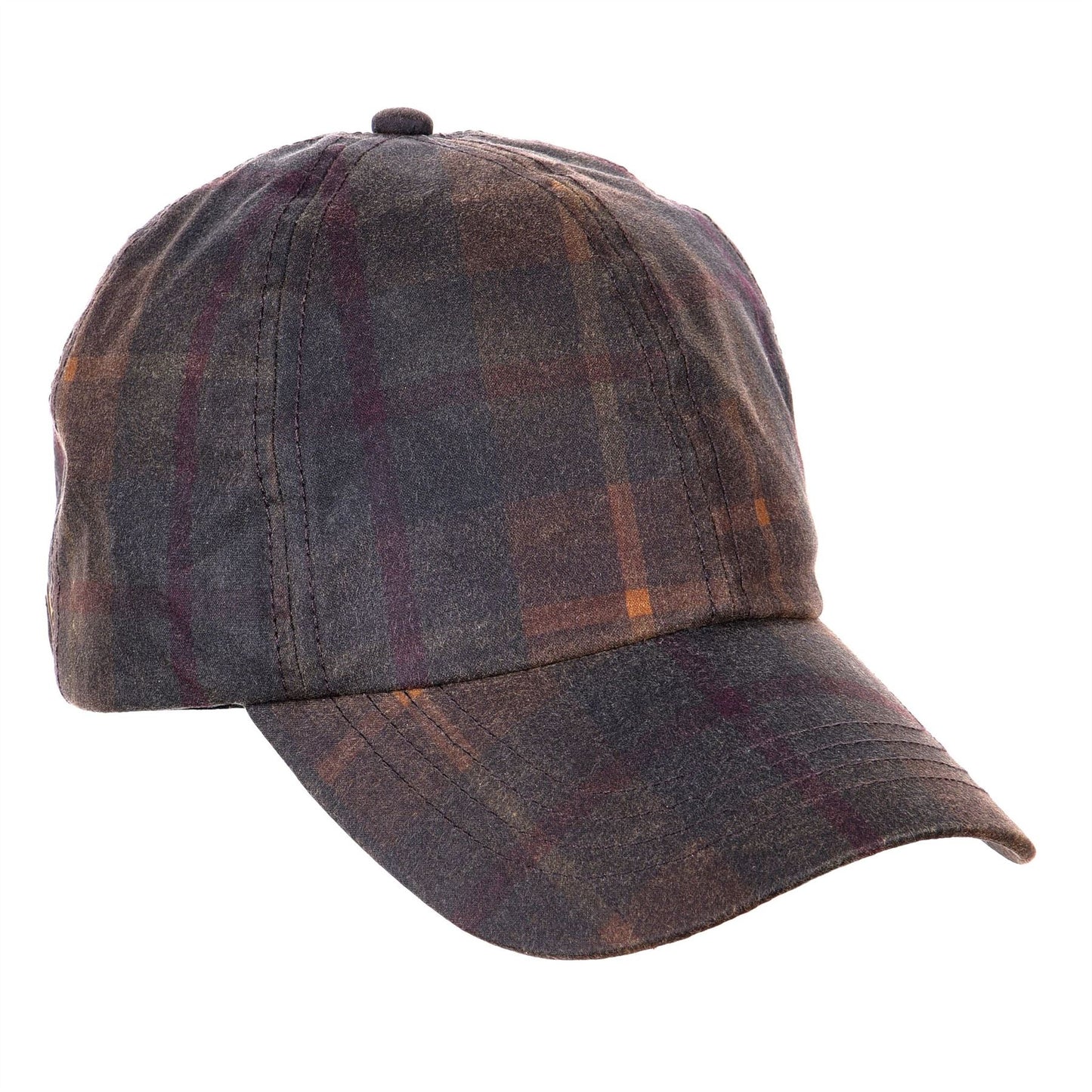 Ewan Tartan Wax Baseball Cap ZH214