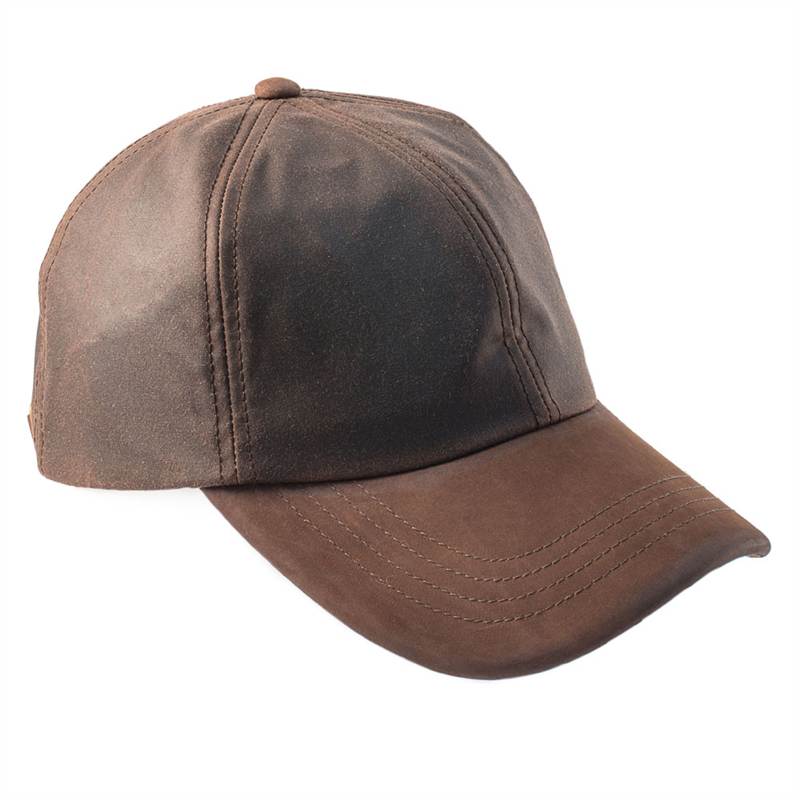 Hamilton Wax Leather Peak Baseball Cap ZH009