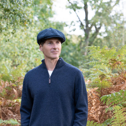 Brodick Harris Tweed 8-Piece Cap ZH293