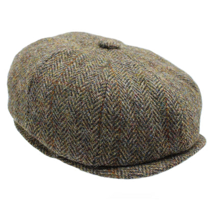 Brodick Harris Tweed 8 Piece Cap ZH293