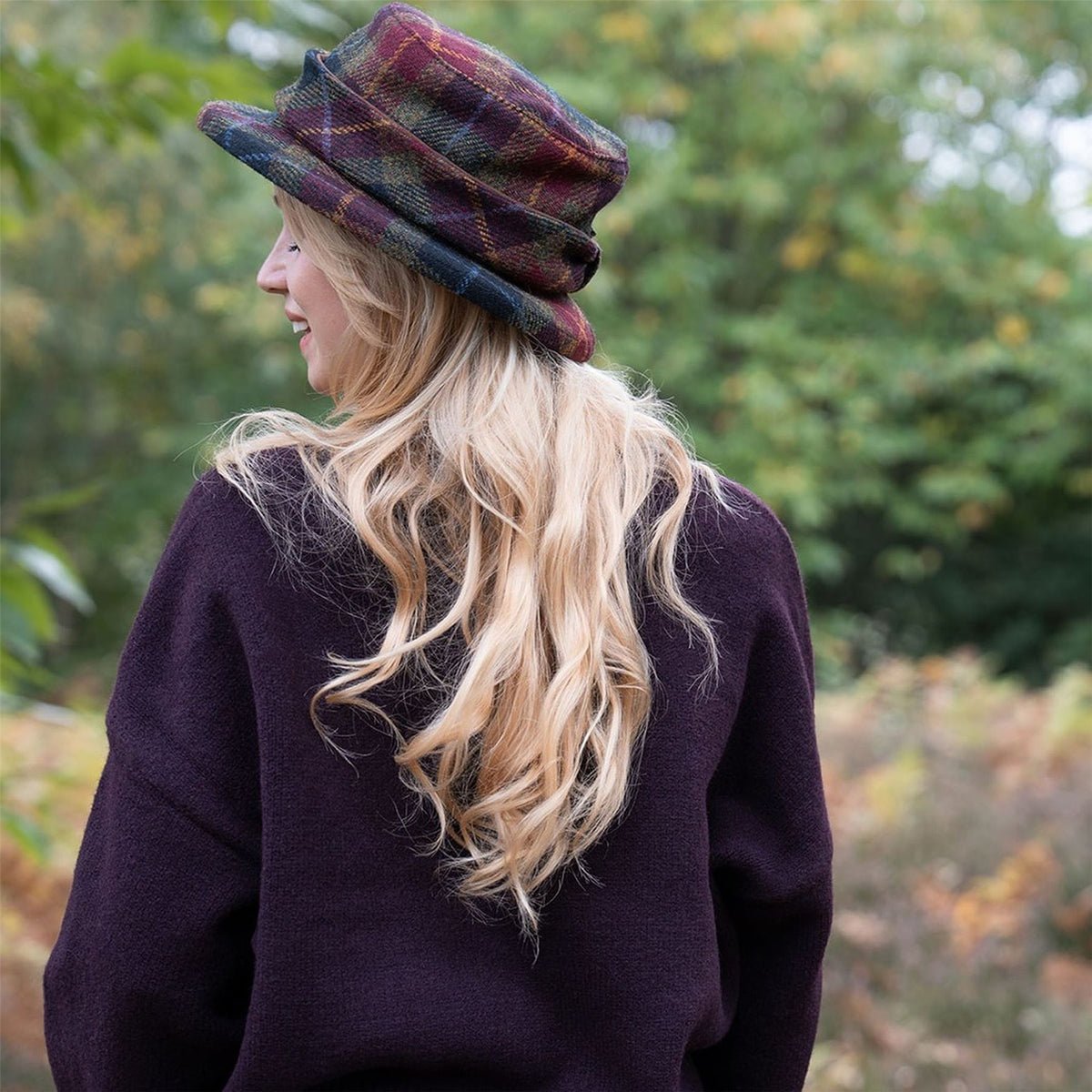 Melrose Ladies Harris Tweed Hat ZH296