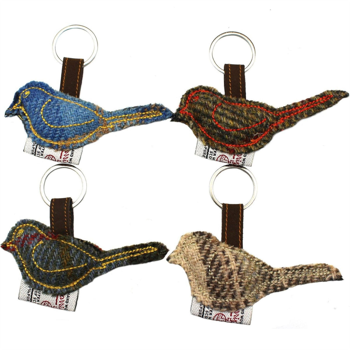 Harris Tweed Key Ring 4pcs ZK001