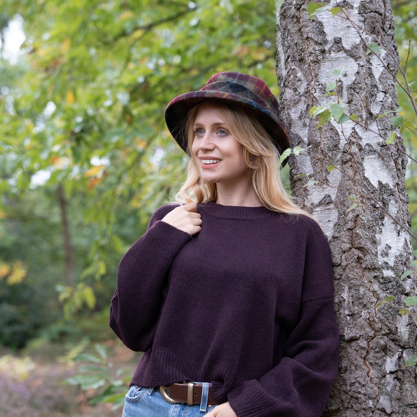 Melrose Ladies Harris Tweed Hat ZH296