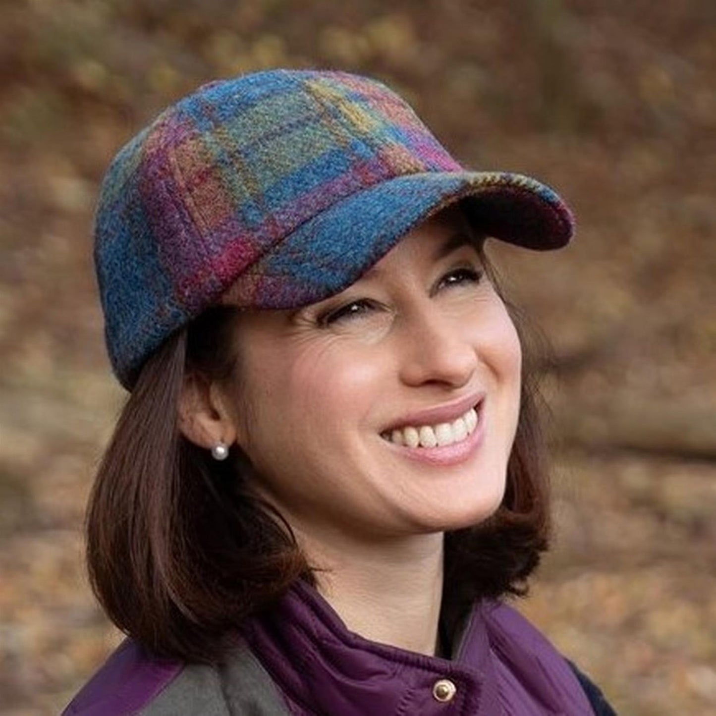 Rannoch Harris Tweed Baseball Cap ZH281