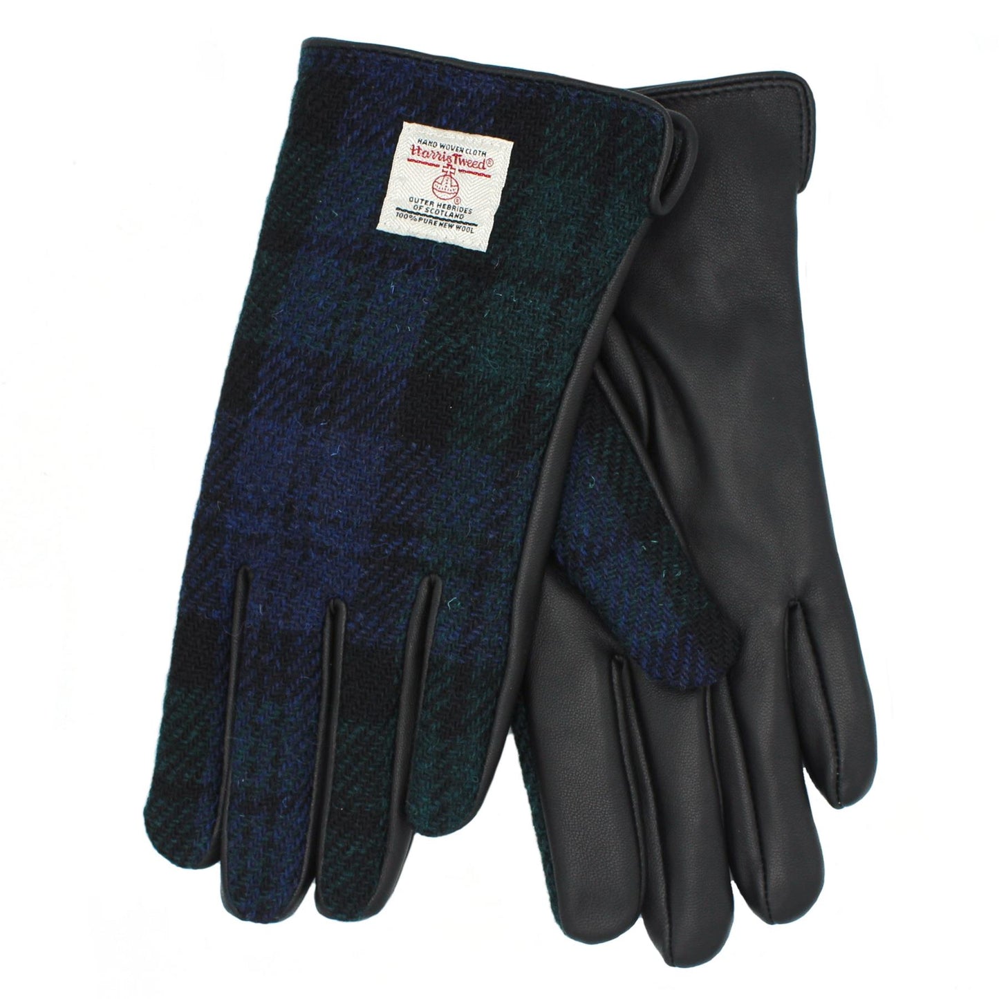 Skye Harris Tweed And Leather Women's Gloves ZG015