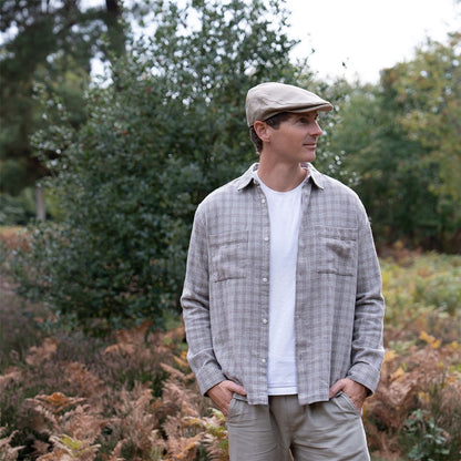 Larne Irish Linen Flat Cap ZH288