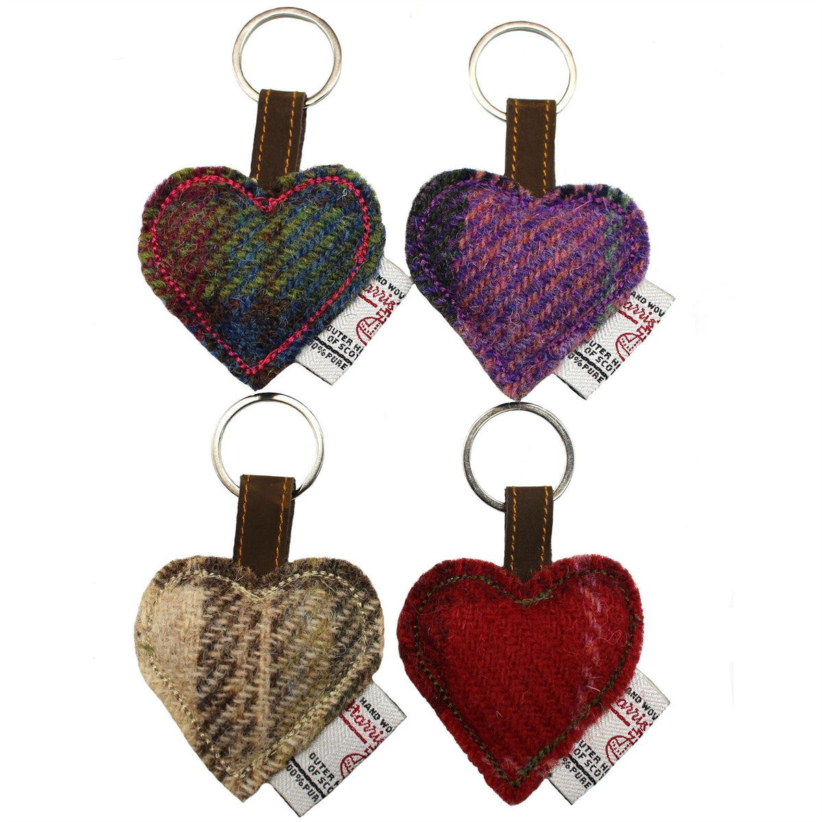 Harris Tweed Key Ring 4pcs ZK001