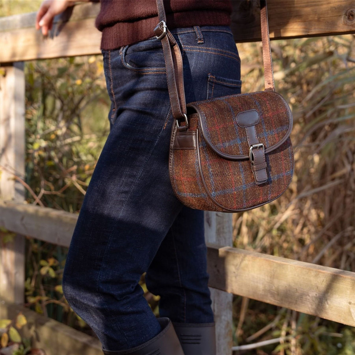 Rowan Harris Tweed Saddle Bag ZB083