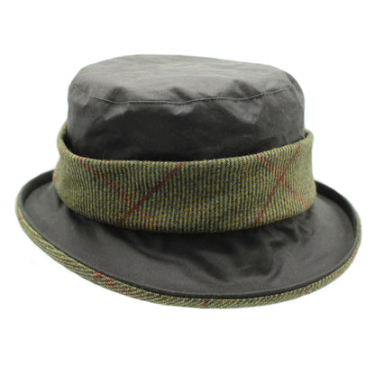 Natalie Wax Tweed Band Hat ZH186