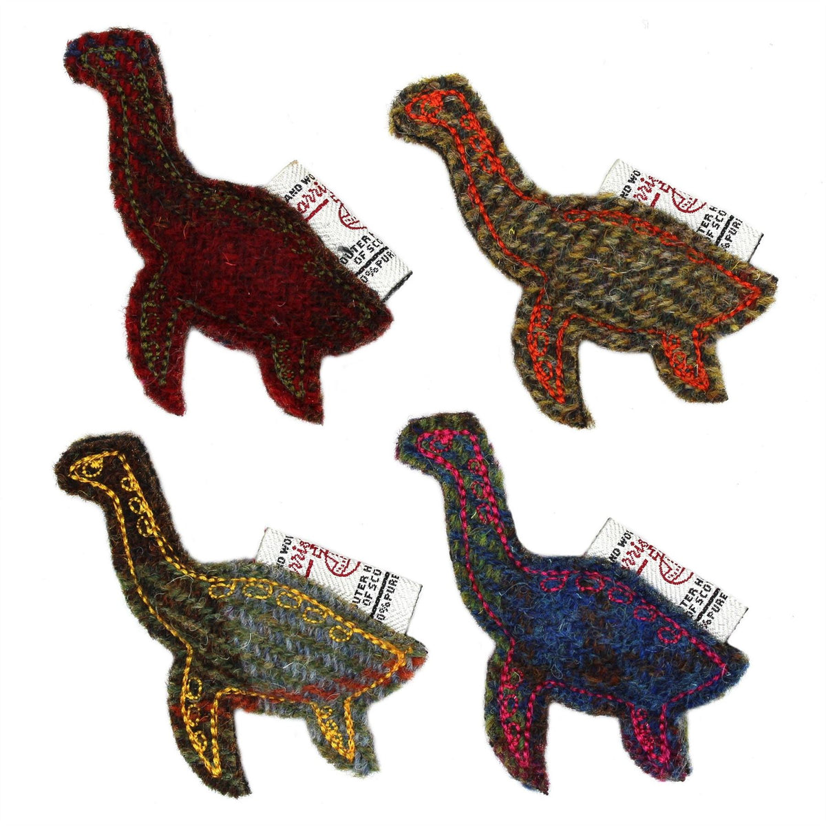 Harris Tweed Fridge Magnets 4pcs ZK003