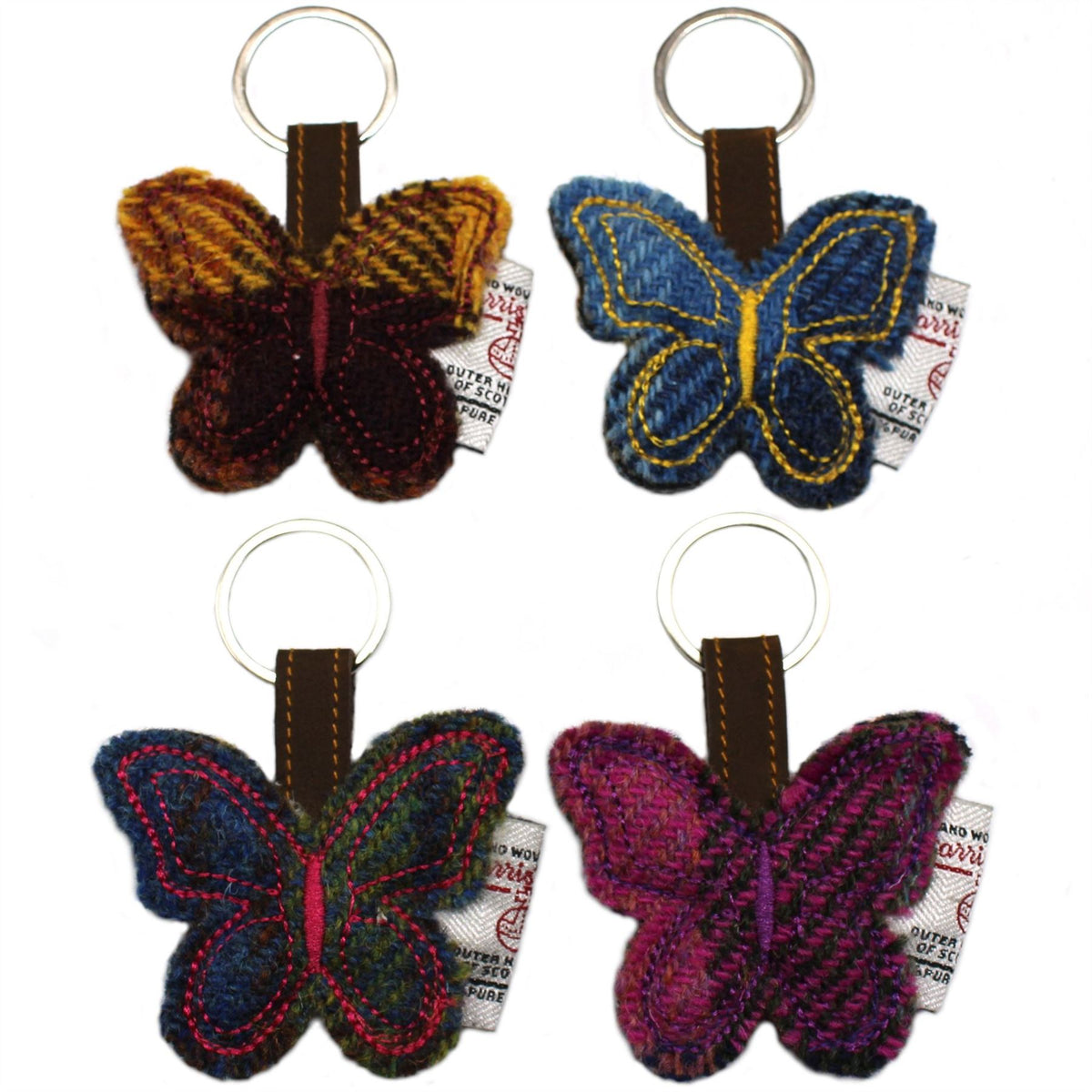 Harris Tweed Key Ring 4pcs ZK001