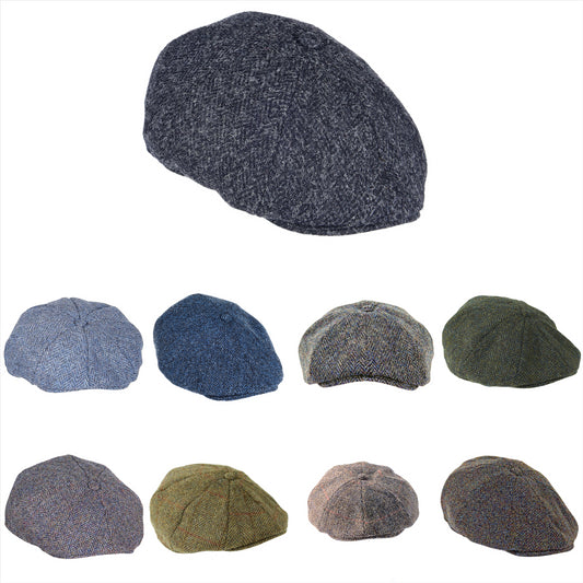 Arran Harris Tweed 8 Piece Cap ZH015
