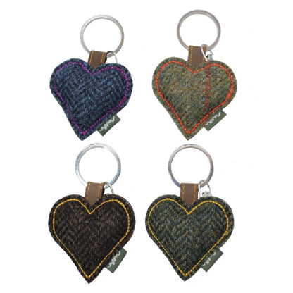 British Wool Tweed Key Ring 4pcs ZK002