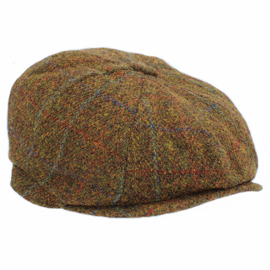 Brodick Harris Tweed 8 Piece Cap ZH293