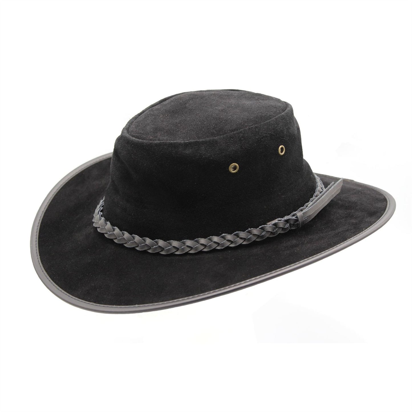 Mitch Suede Leather Outback Hat ZH245
