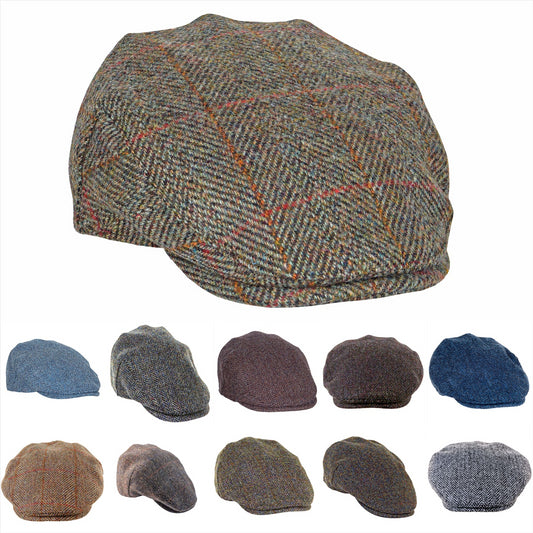 Highland Harris Tweed Flat Cap ZH014