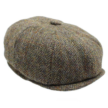 Brodick Harris Tweed 8-Piece Cap ZH293