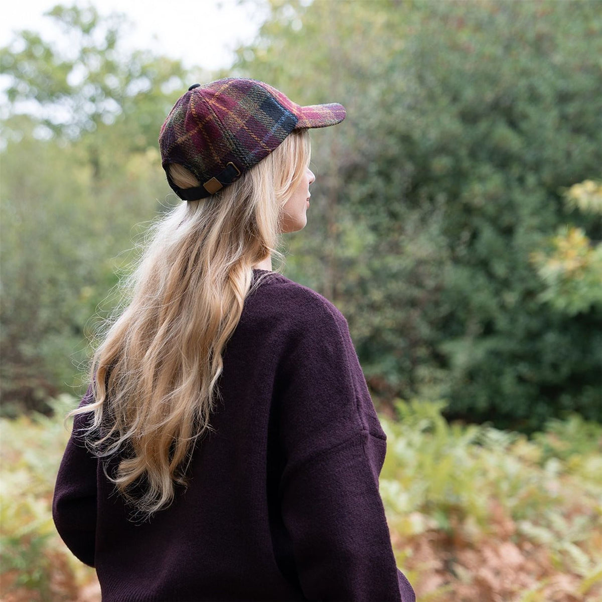 Rannoch Harris Tweed Baseball Cap ZH281