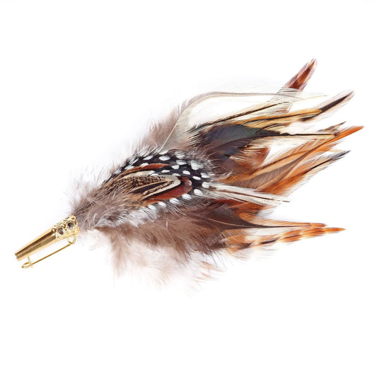 Spotty Guineafowl Feather Mount ZF020