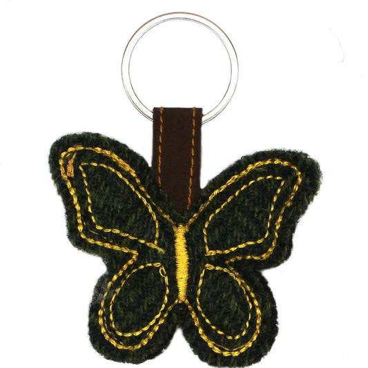 British Wool Tweed Key Ring 4pcs ZK002