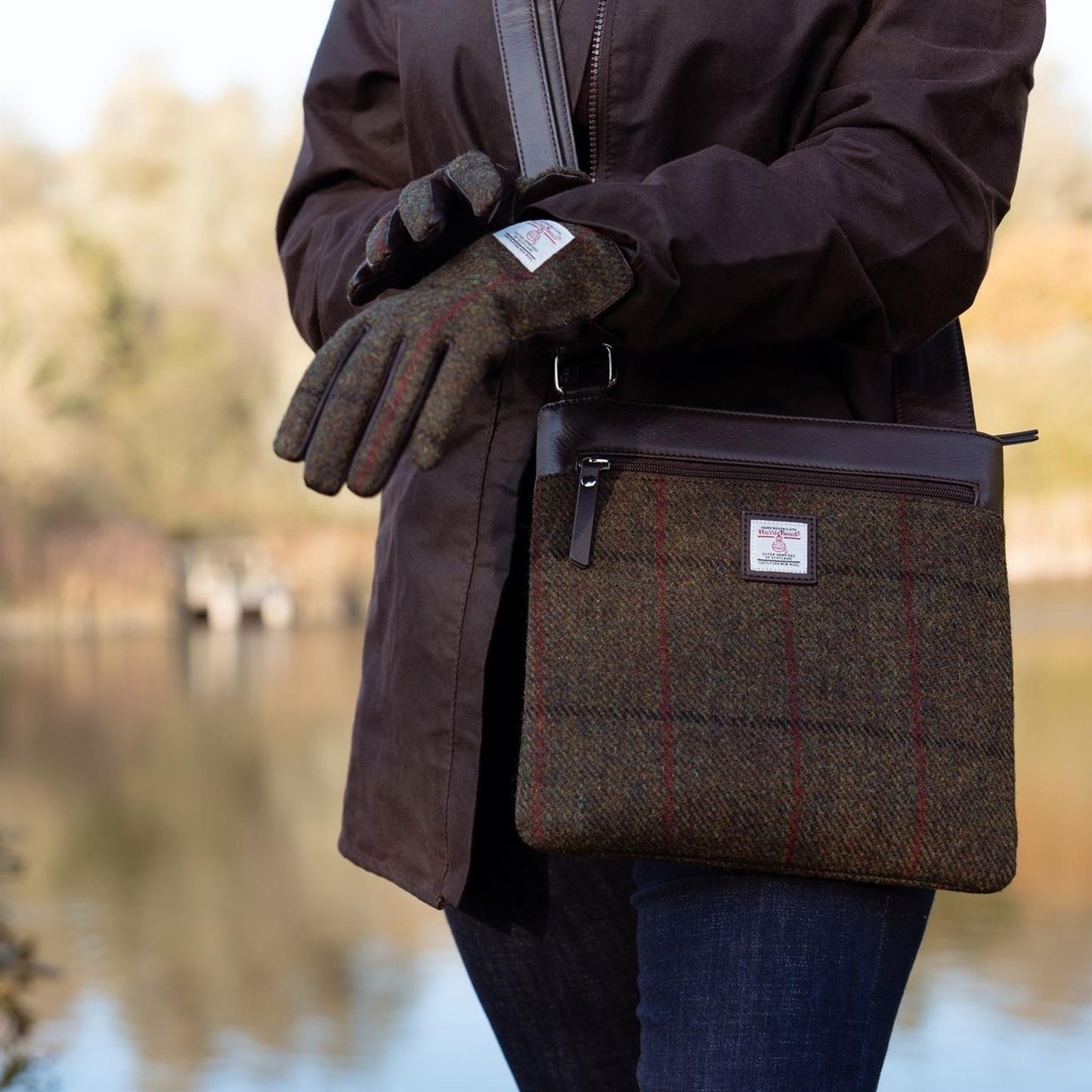 Mina Harris Tweed Cross Body Bag ZB085