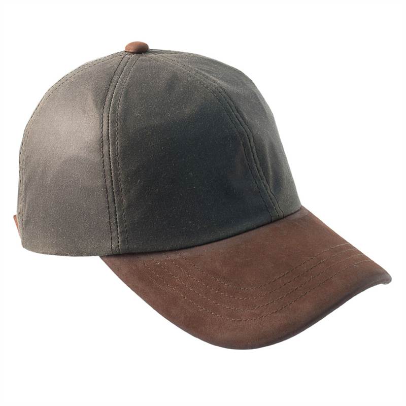 Hamilton Wax Leather Peak Baseball Cap ZH009