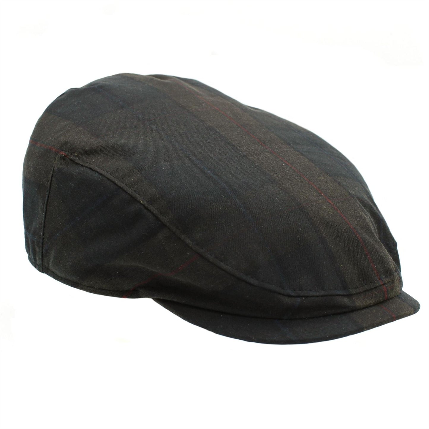 Charles Tartan Wax Flat Cap ZH183