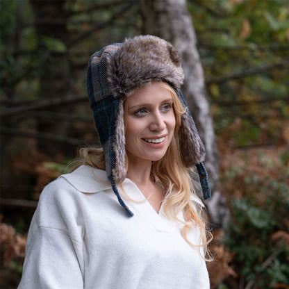 Islay Ladies Harris Tweed Trapper Hat ZH297