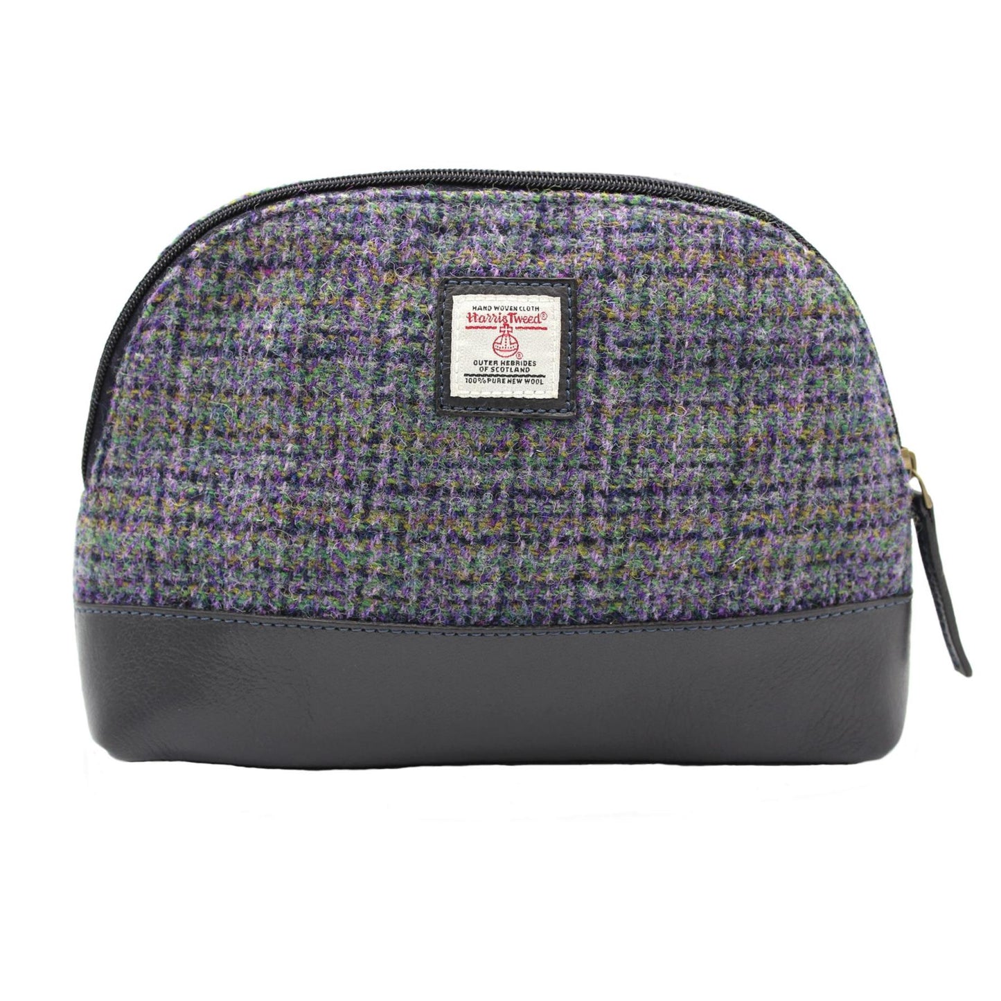 Freya Harris Tweed Leather Cosmetic Bag ZB074