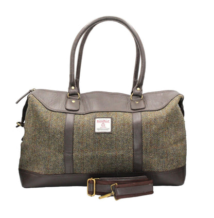 Brodie Harris Tweed Leather Travel Bag ZB081