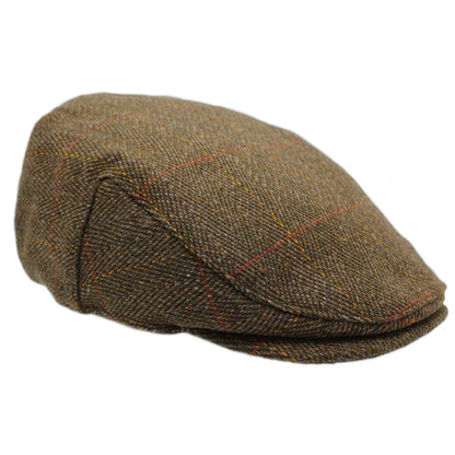 Chilton Derby Tweed Waterproof Flat Cap ZH285