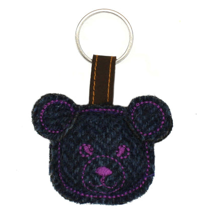 4pcs British Wool Tweed Key Ring ZK002