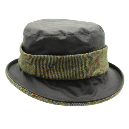 Natalie Wax Tweed Band Hat ZH186