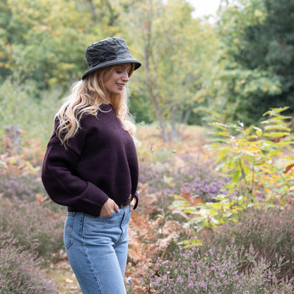 Cora Wax Leaf Motif Hat ZH268