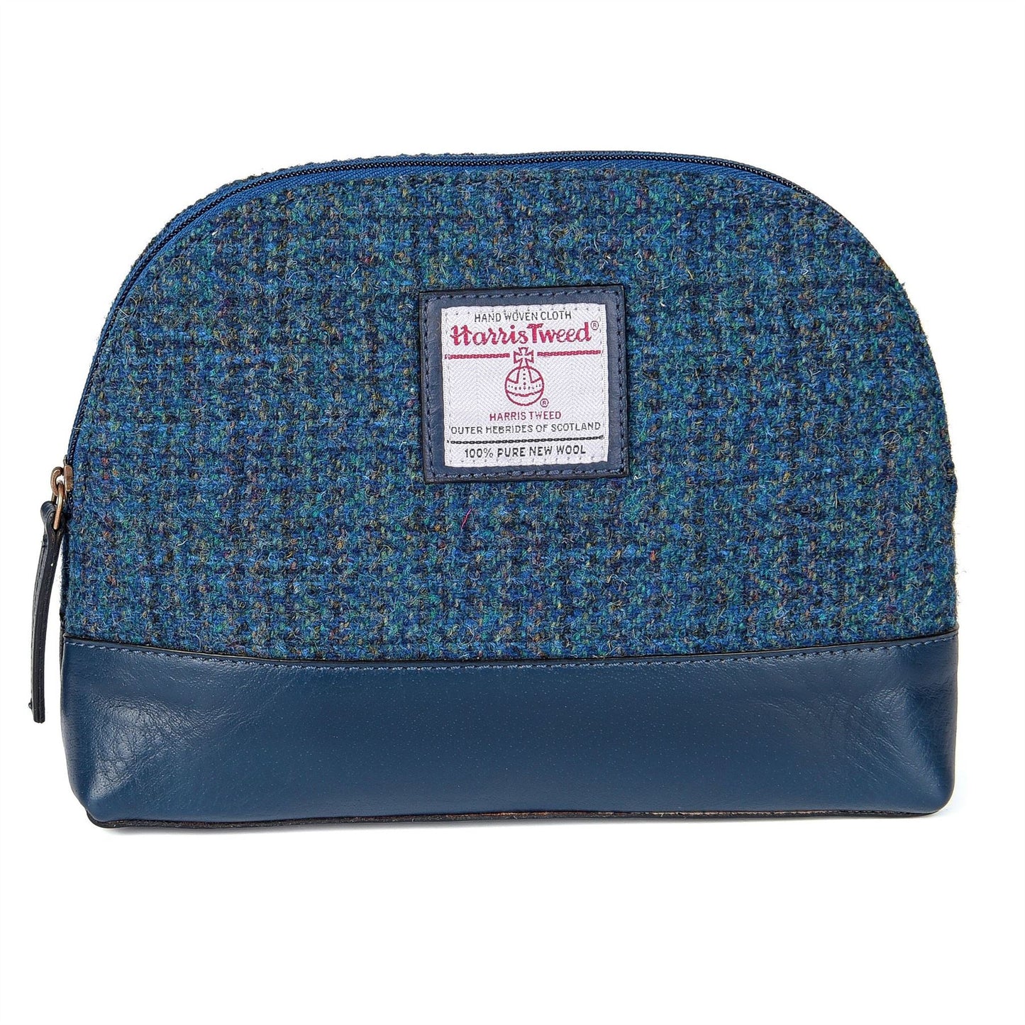 Freya Harris Tweed Leather Cosmetic Bag ZB074