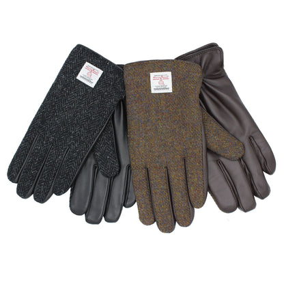 Grant Harris Tweed And Leather Men's Gloves ZG014