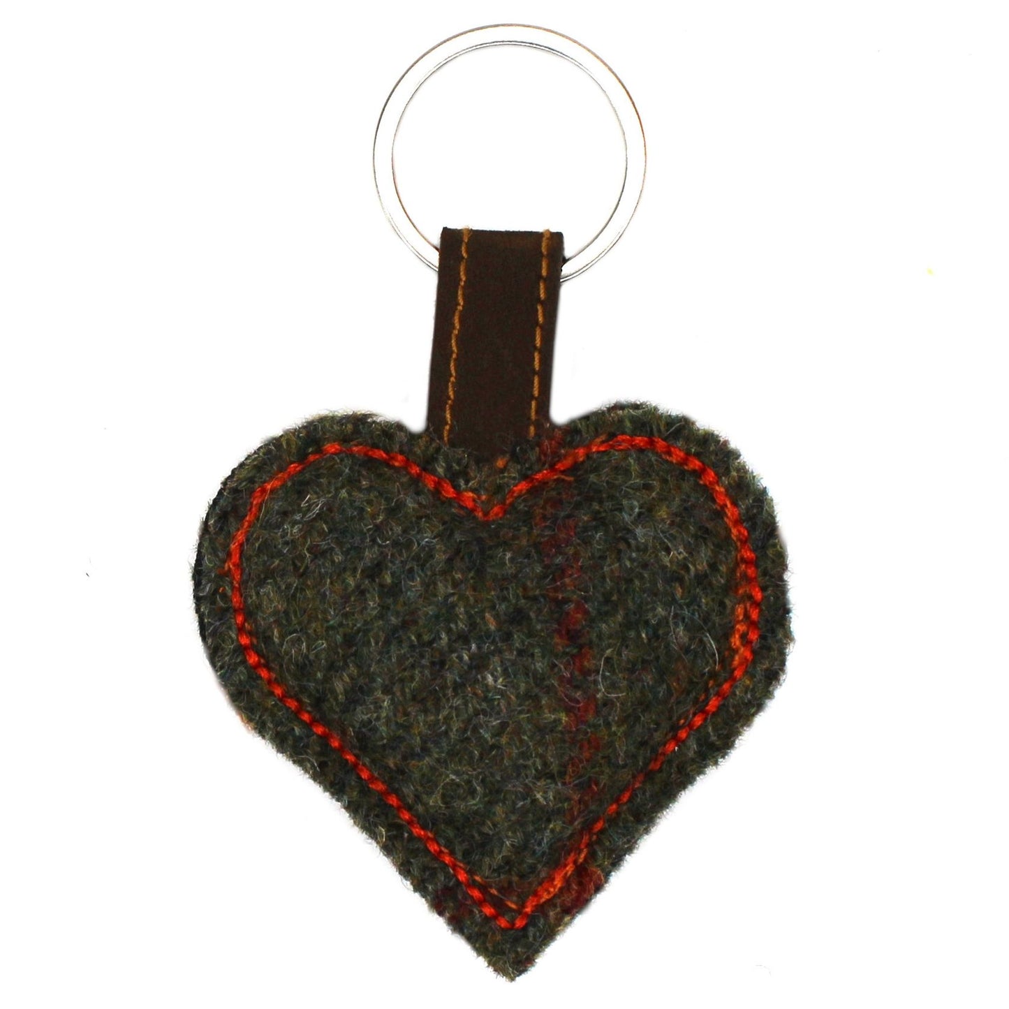 British Wool Tweed Key Ring 4pcs ZK002